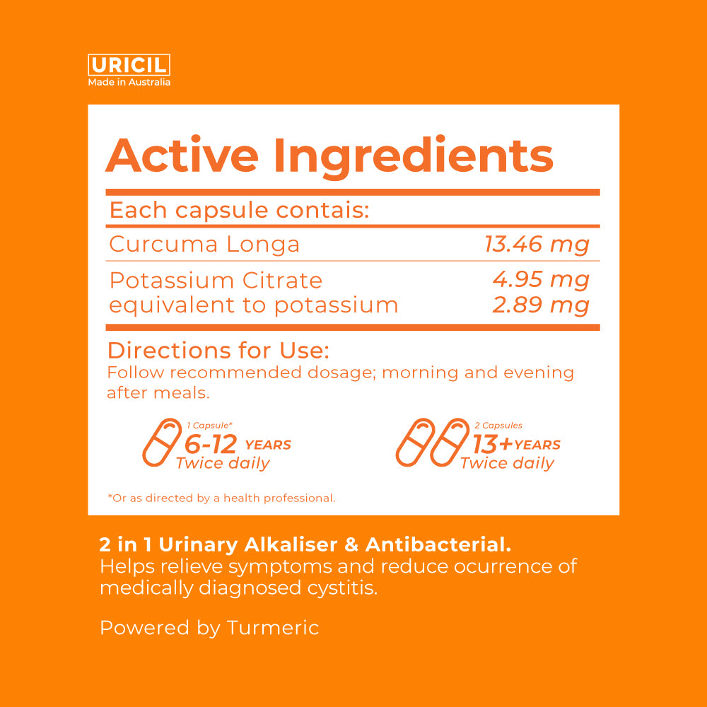 Uricil - Natural medicine for UTI 24 Capsules